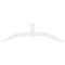 Ekena Millwork Archdale Architectural Grade PVC Gable Bracket, 96"W x 28"H x 2"D x 6"F, 7/12 Pitch GBP096X28X0206ARC00 - alternate 3
